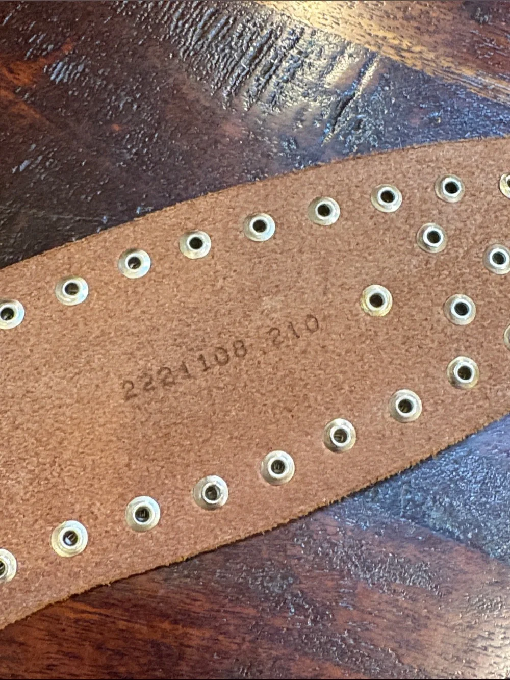 Vintage Ralph Lauren Western Studded Wide Leather Belt Spring 2002 size Medium